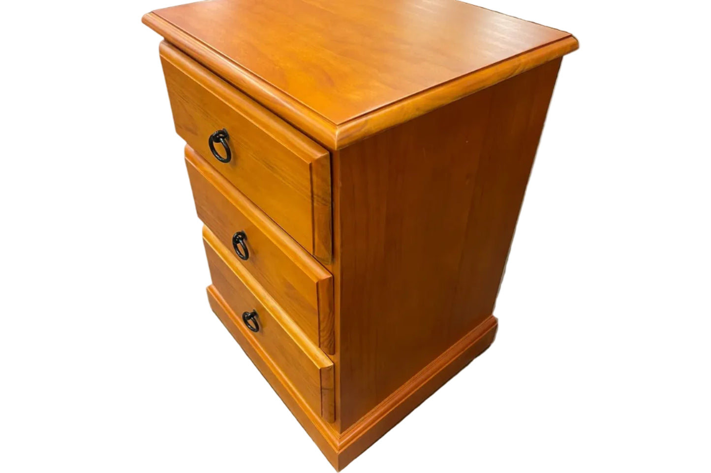 Troy 3 Drawer Bedside Table