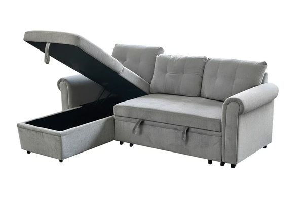 Monaco Pull Out Sofa bed+ Storage Chaise