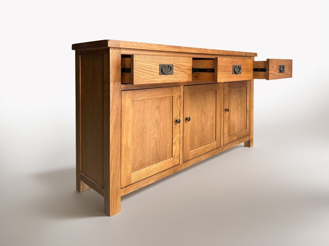 Ferngrove OAK Buffet Table 3 Door 3 Drw