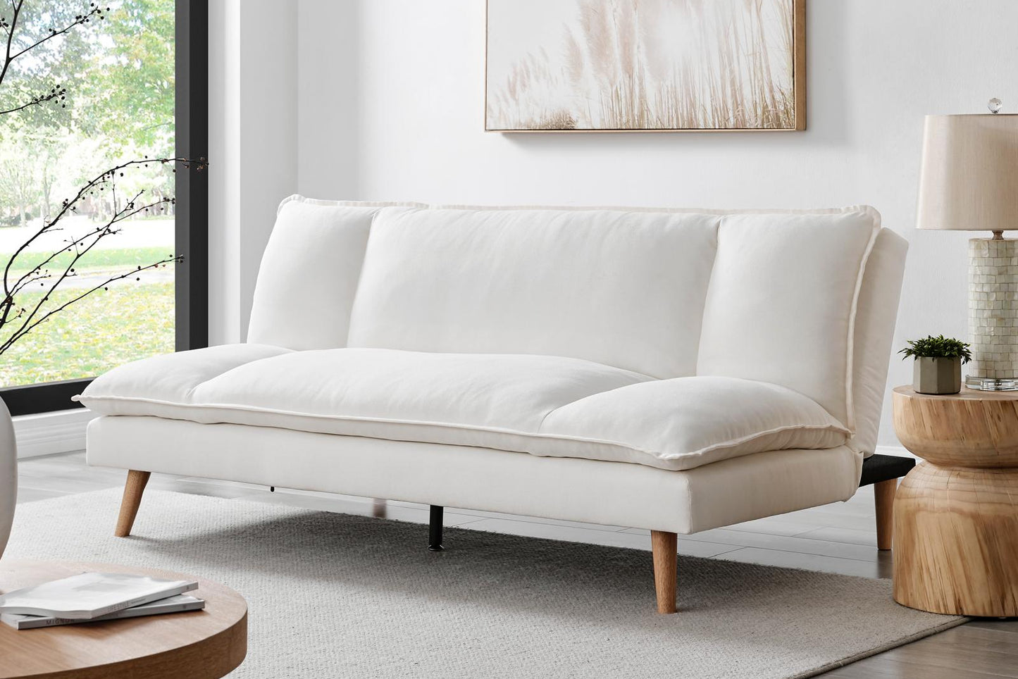 Atomic Fabric 3 Seat Sofa Bed