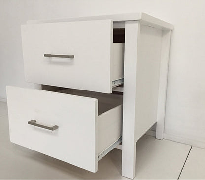 Tina 2Drw Bedside Table White