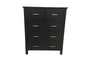 Tina Black Tallboy 5 Drawer