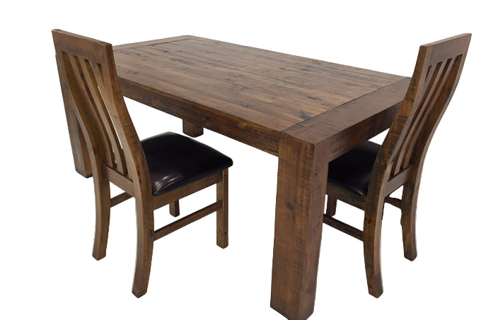 #046 Industrial Rustic Timber Dining Chair