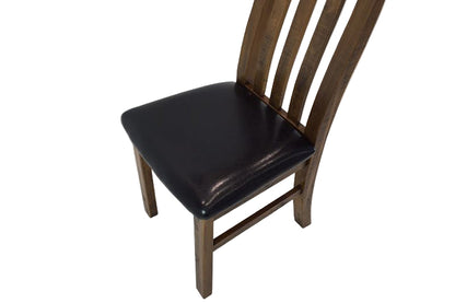 #046 Industrial Rustic Timber Dining Chair