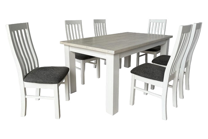 Ashland 1.8m Table + 6 Seat Dining Suite
