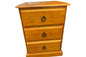 Troy 3 Drawer Bedside Table