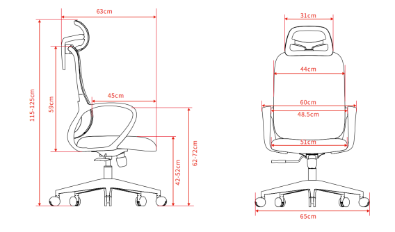 TOPRO Ergo Office Chair Black
