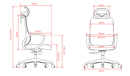 TOPRO Ergo Office Chair Black