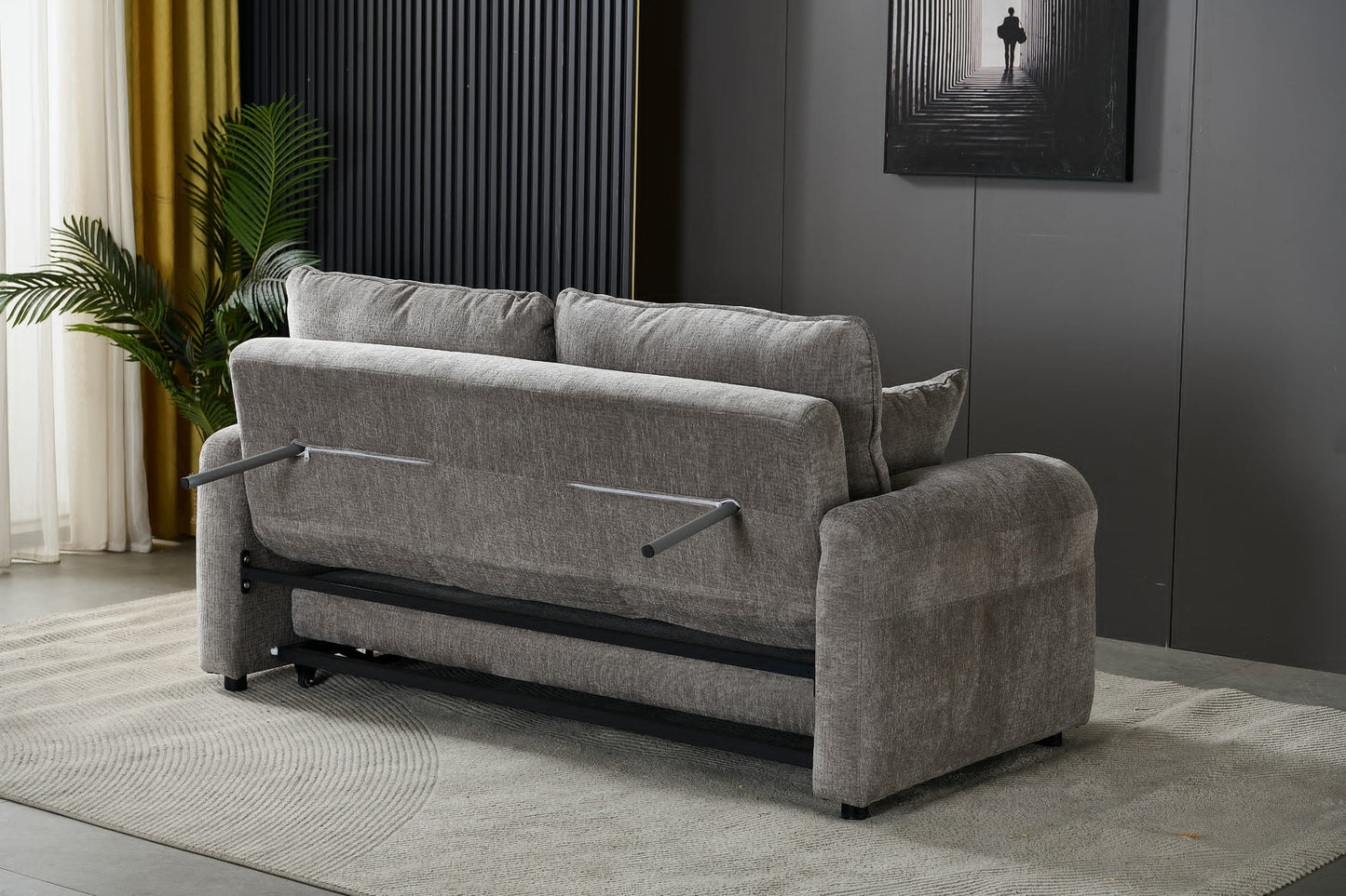Boston Pull Out Sofa Bed Grey