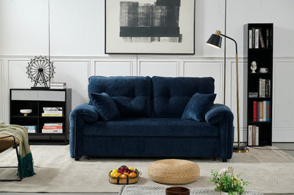 Boston Pull Out Sofa Bed Royal Blue