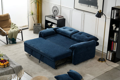 Boston Pull Out Sofa Bed Royal Blue