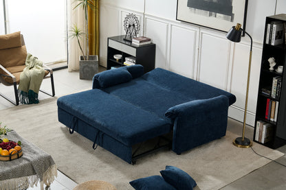 Boston Pull Out Sofa Bed Royal Blue