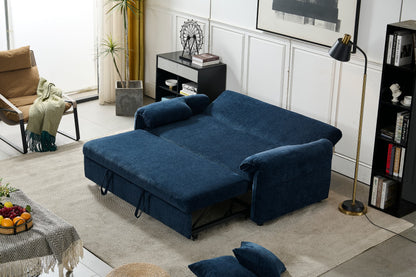Boston Pull Out Sofa Bed Royal Blue