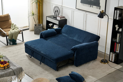 Boston Pull Out Sofa Bed Royal Blue