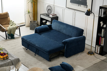 Boston Pull Out Sofa Bed Royal Blue