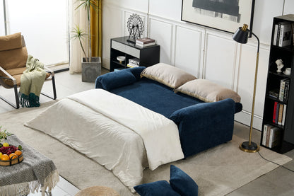 Boston Pull Out Sofa Bed Royal Blue