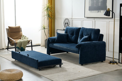 Boston Pull Out Sofa Bed Royal Blue