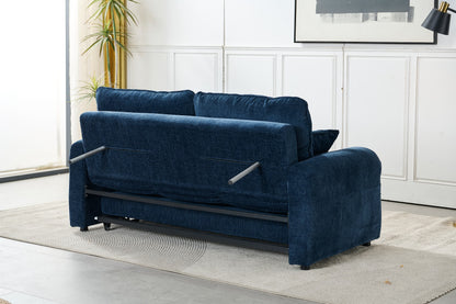 Boston Pull Out Sofa Bed Royal Blue
