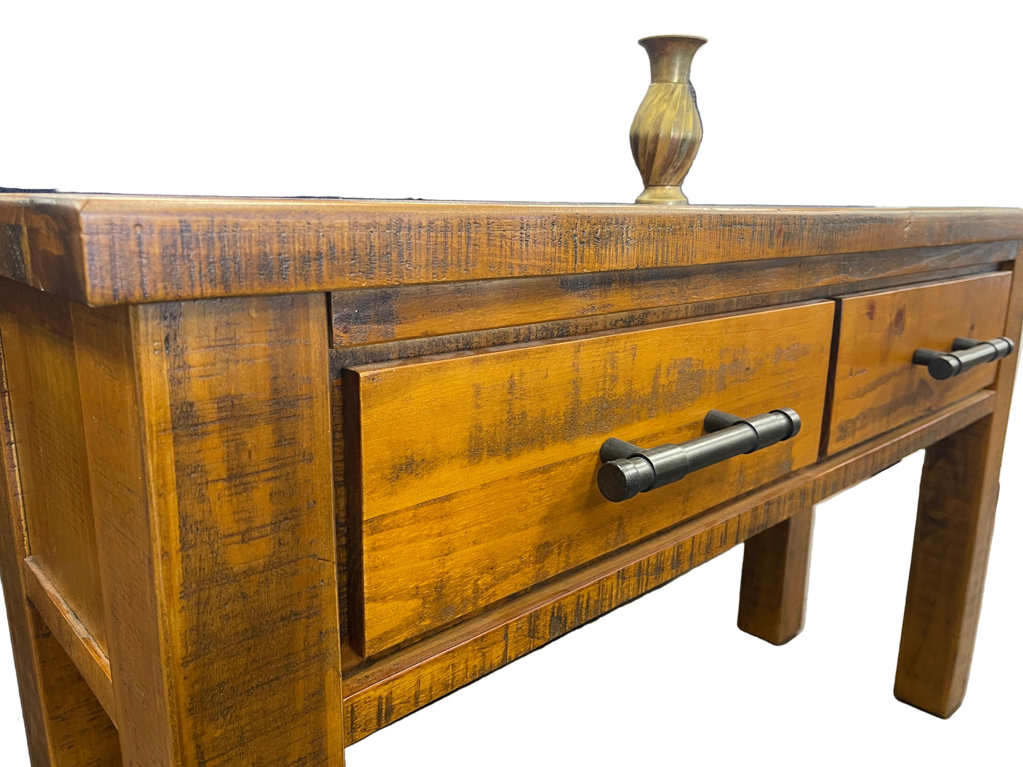 #046 Industrial Rustic Timber Hall Table