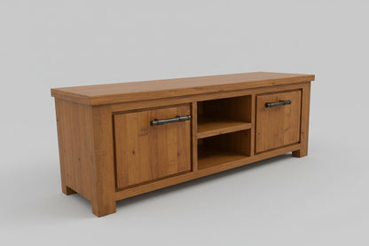 #046 Industrial Rustic Entertainment Unit 1.6m