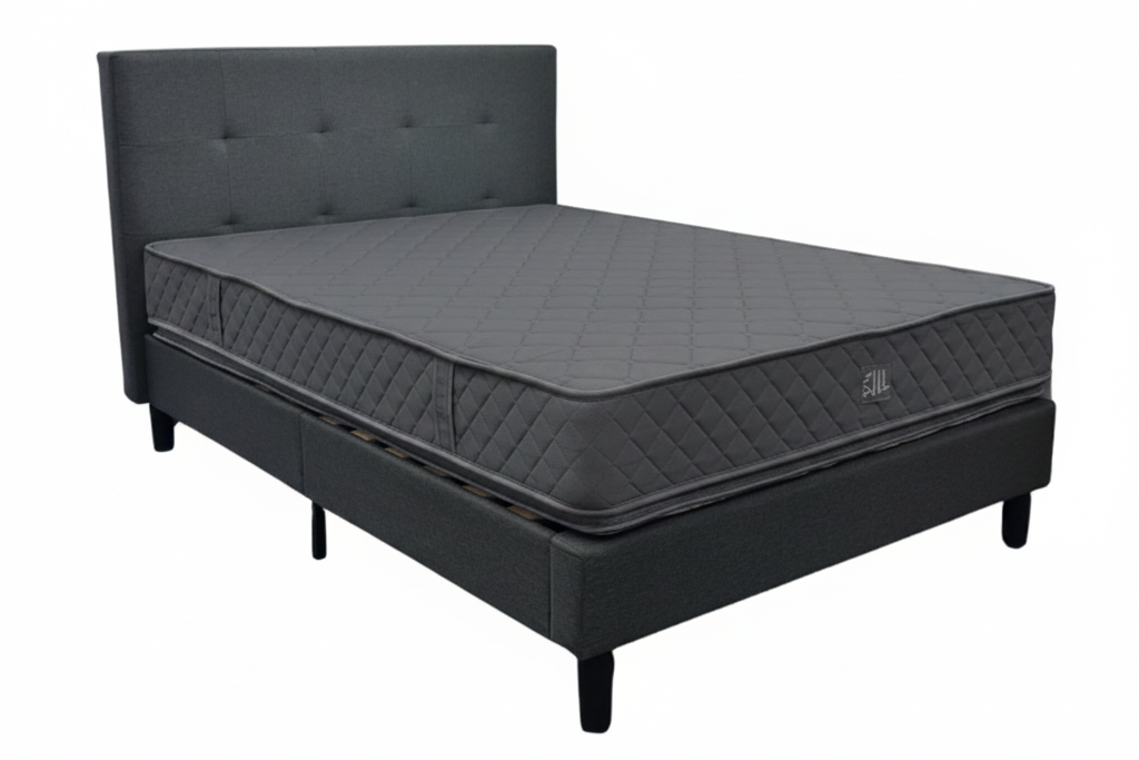 #07S Fabric Bedframe with Headboard