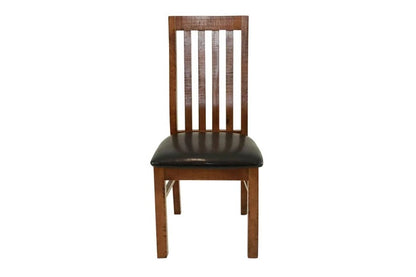 #046 Industrial Rustic Timber Dining Chair