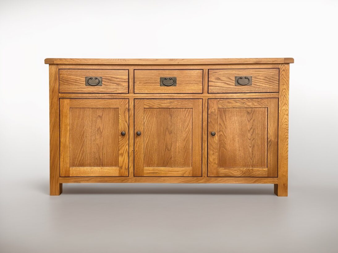 Ferngrove OAK Buffet Table 3 Door 3 Drw