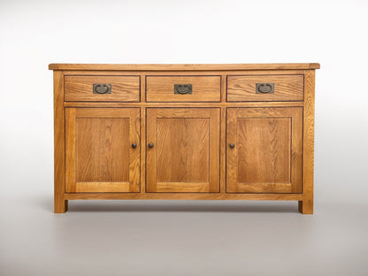 Ferngrove OAK Buffet Table 3 Door 3 Drw
