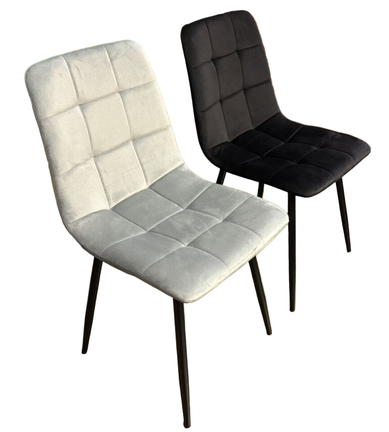 Chicago Dining Chair Velvet Black