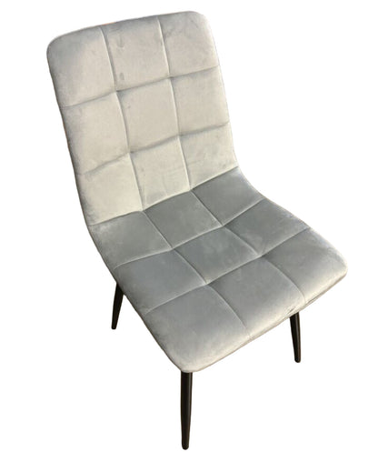 Chicago Dining Chair Velvet Grey