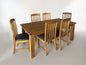 Ferngrove OAK 1.8m Table + 6 Chairs
