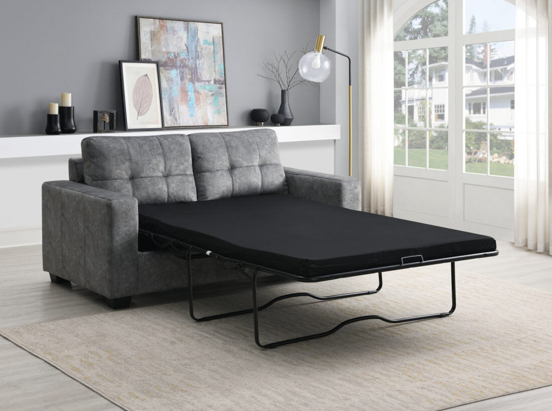 Rose Pull out Sofa Bed Charcoal
