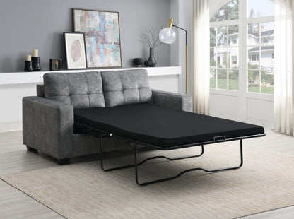 Rose Pull out Sofa Bed Charcoal