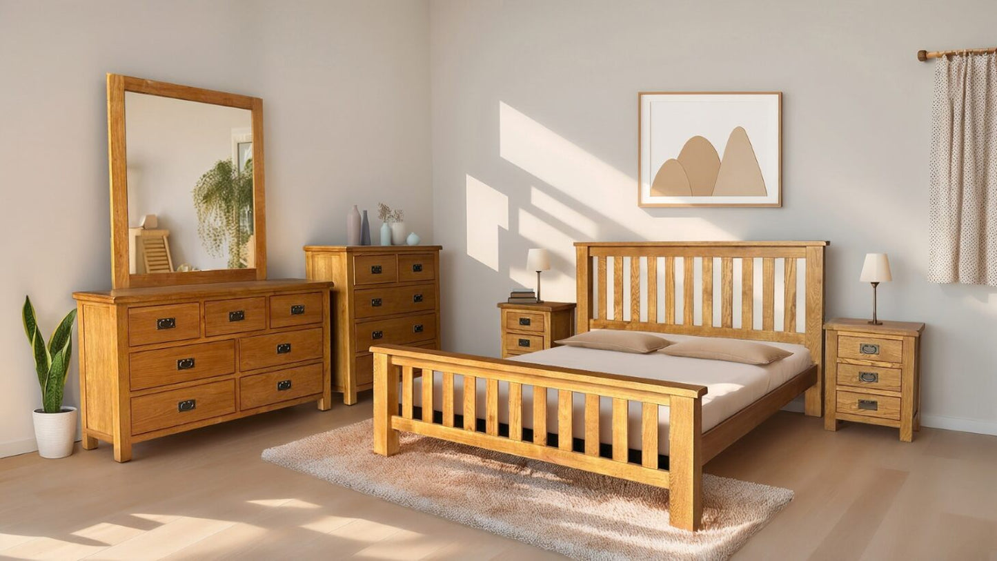 Ferngrove OAK Queen Bedframe