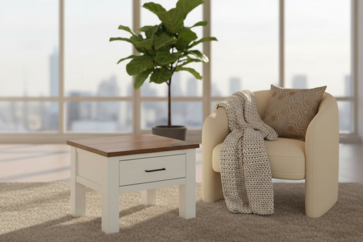 Paris 1 Drawer Lamp Table